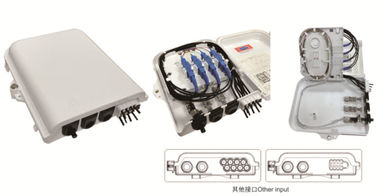 Китай Сплиттер стен-установленной коробки 227С181С54.5мм, (Индоор&amp;оутдоор), ИП65,8СК/8дуплекс ЛК/1С8 распределения стекловолокна поставщик